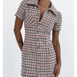 Notting Hill Mini Dress | Newbury Plaid Tweed